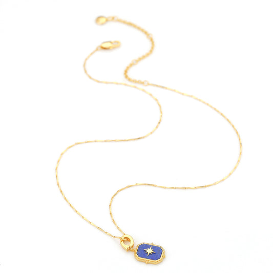 LAPIS STONE CELESTIAL CHARM NECKLACE