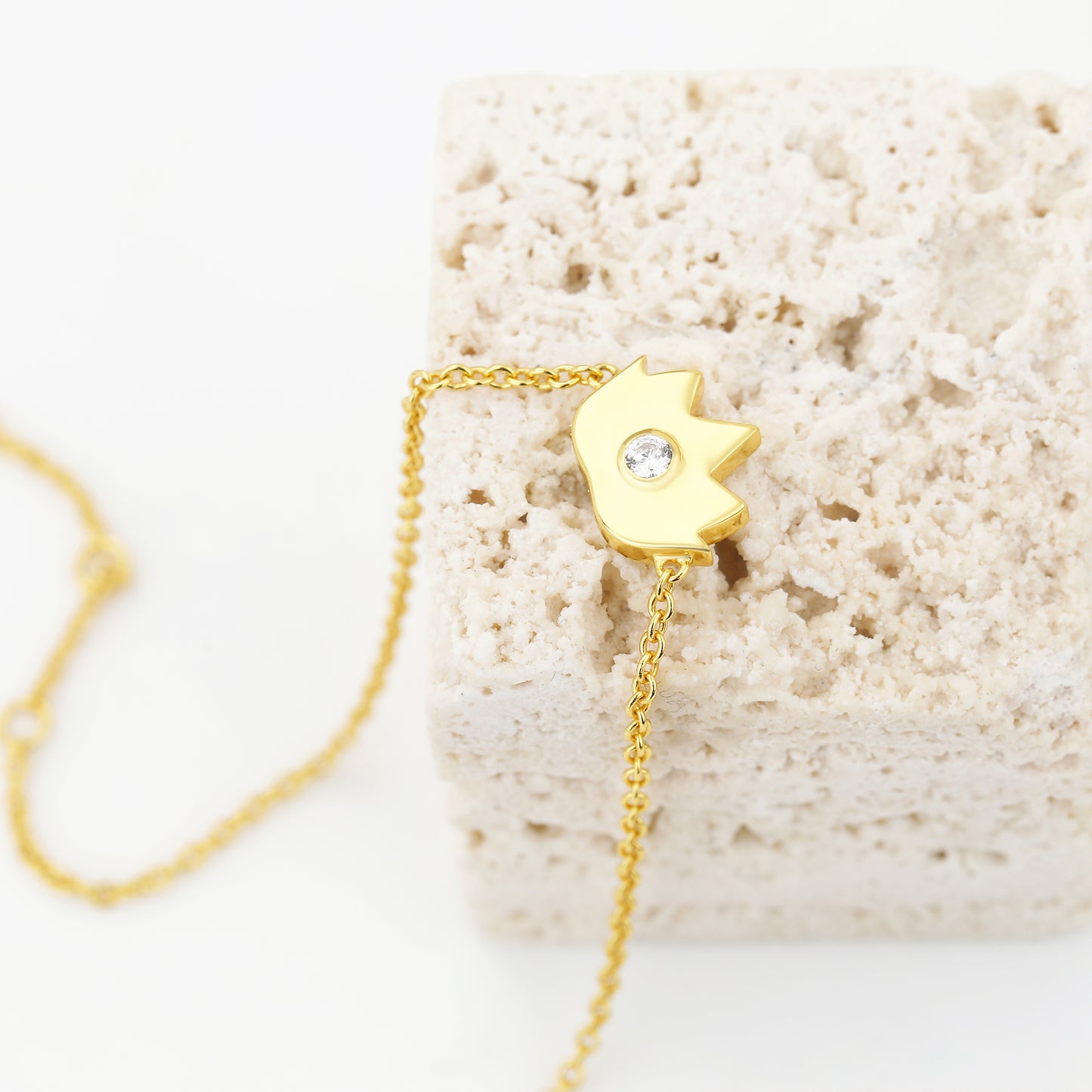 MOTHER OF PEARL LOTUS BRACELET