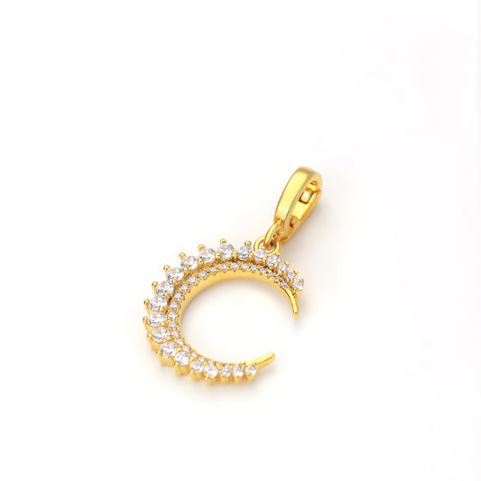 CRYSTAL MOON CHARM