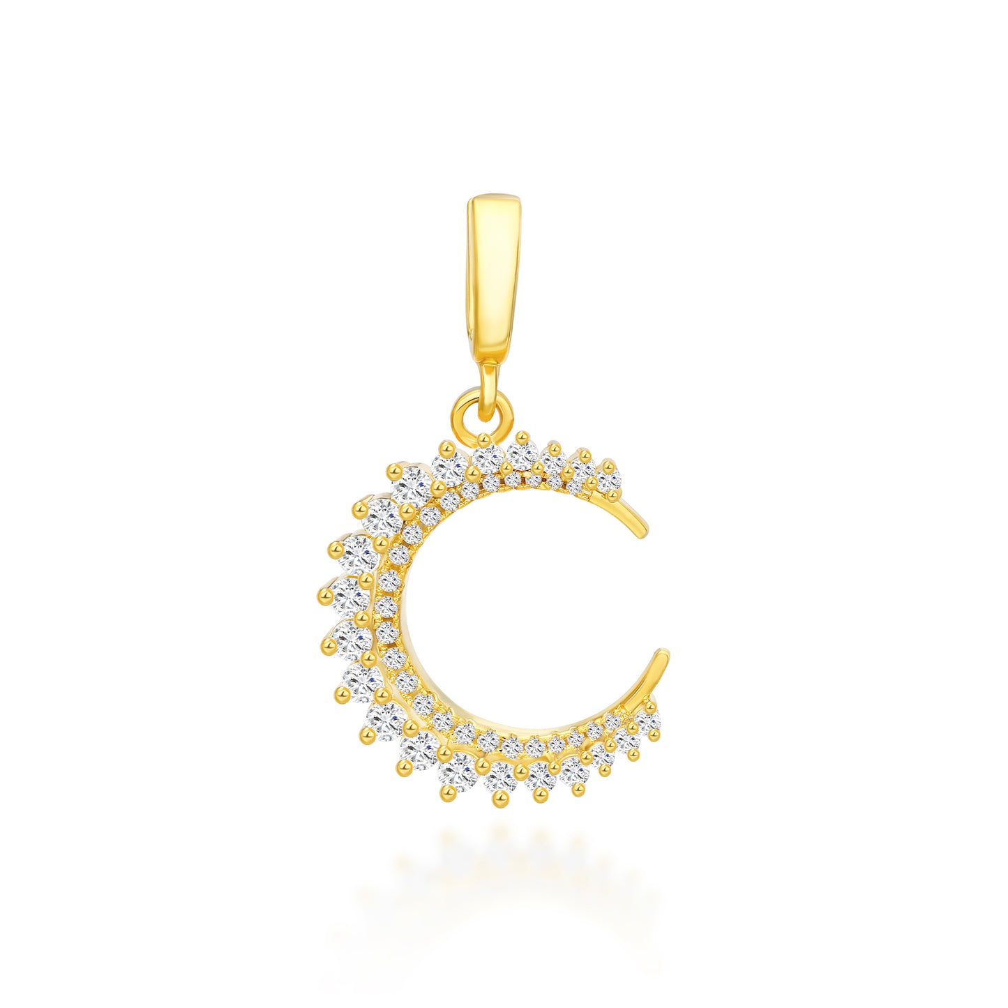 CRYSTAL MOON CHARM