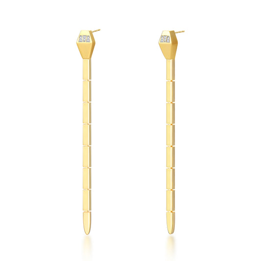 SERPENTI LONG  DROP EARRING