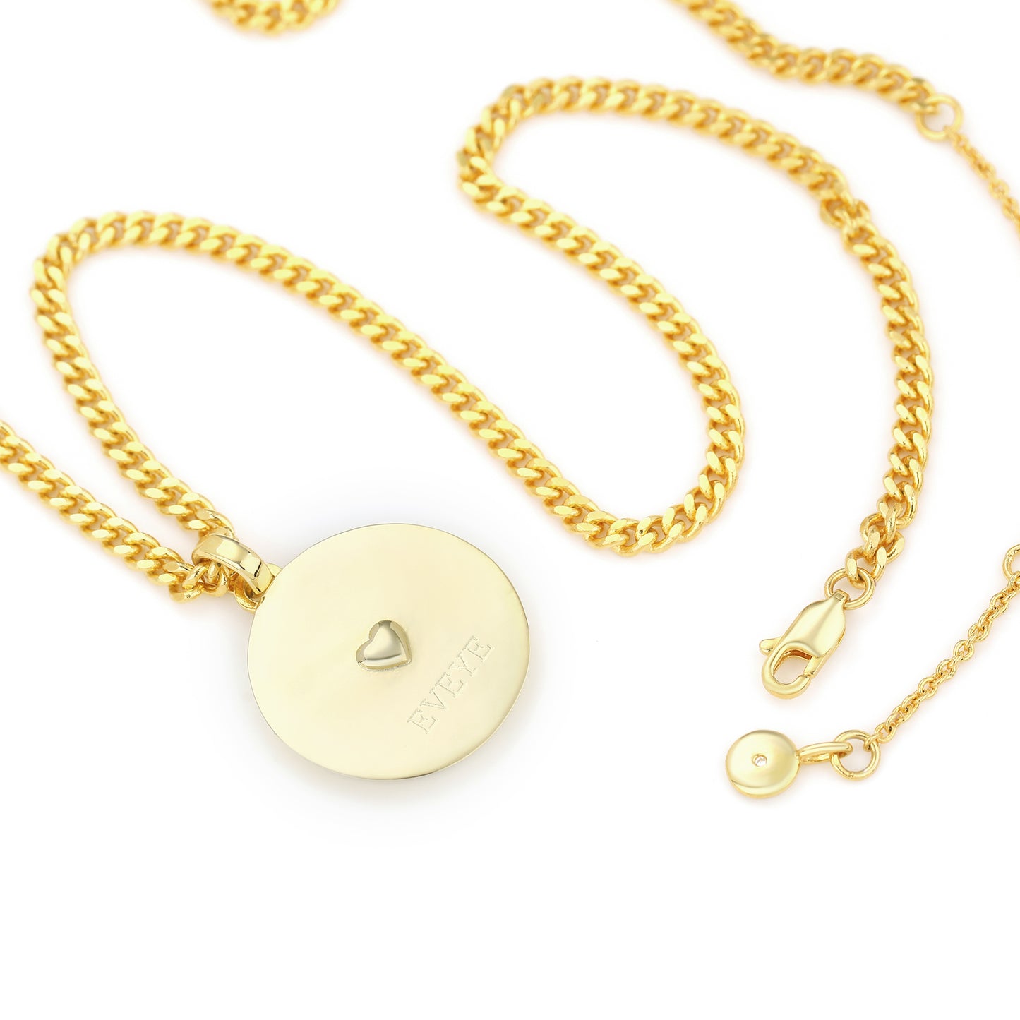 QU' HIER QUE DEMAIN LOVE MEDAL NECKLACE