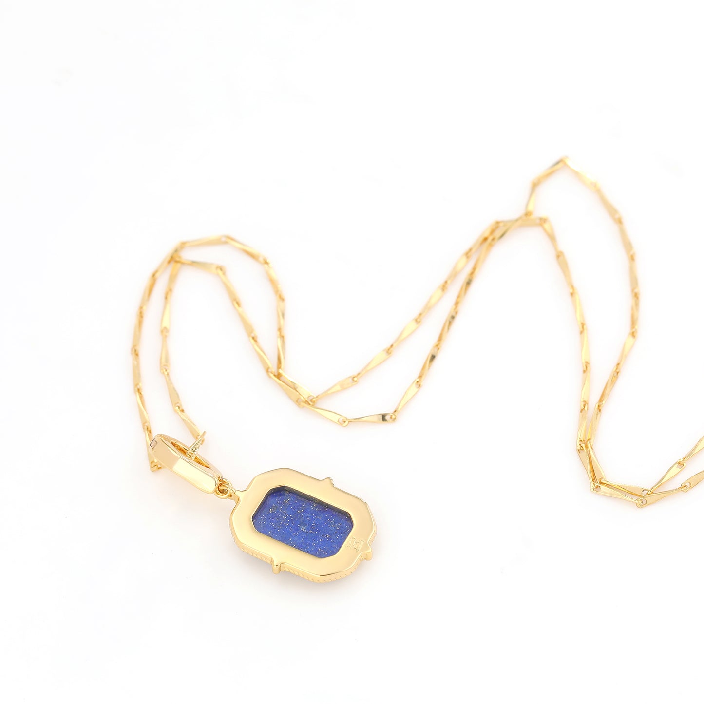 LAPIS STONE CELESTIAL CHARM NECKLACE