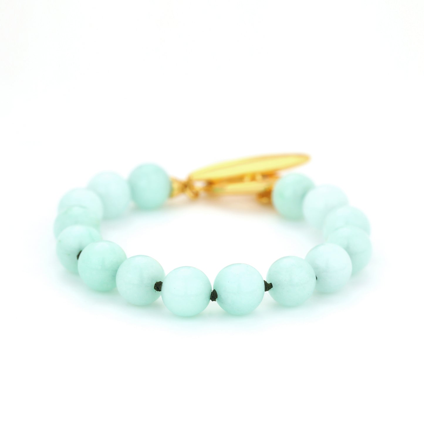 JADE BEAD TOGGLE BAR BRACELET