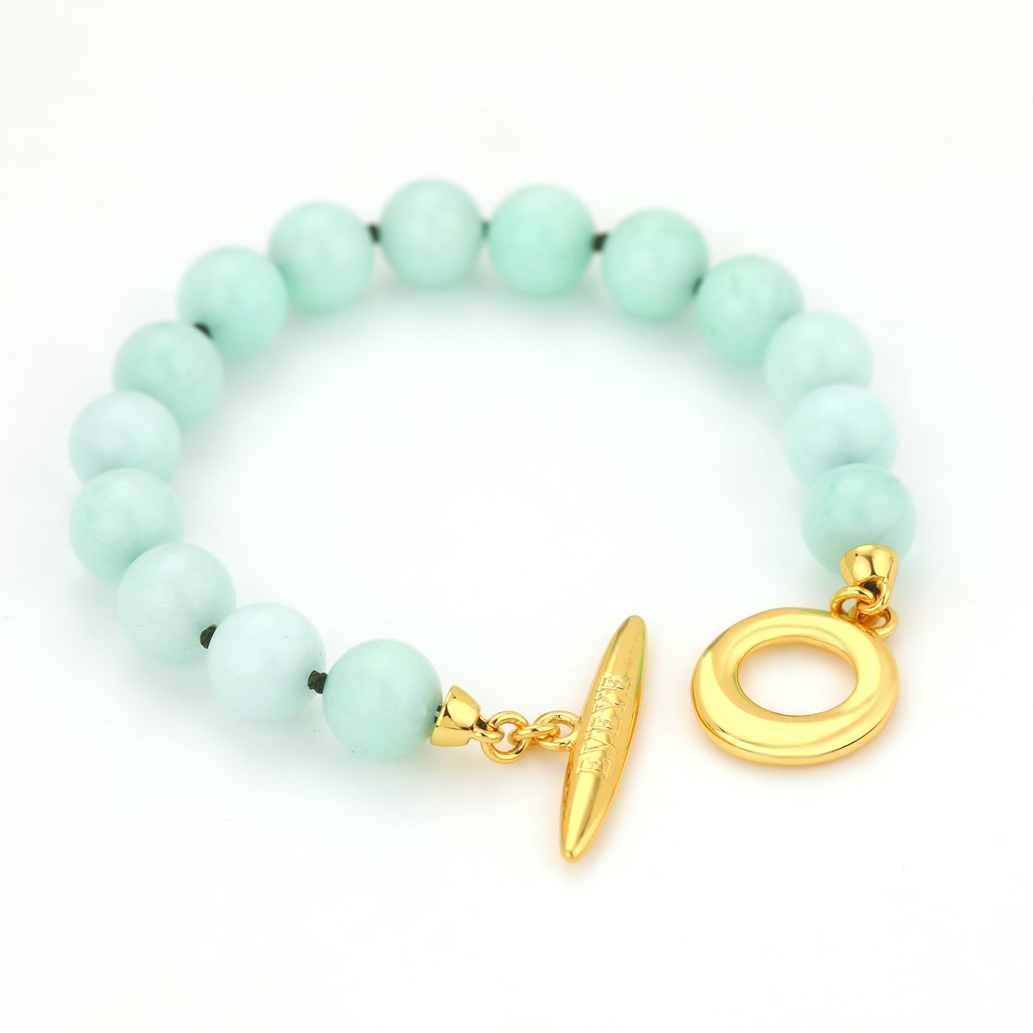 JADE BEAD TOGGLE BAR BRACELET