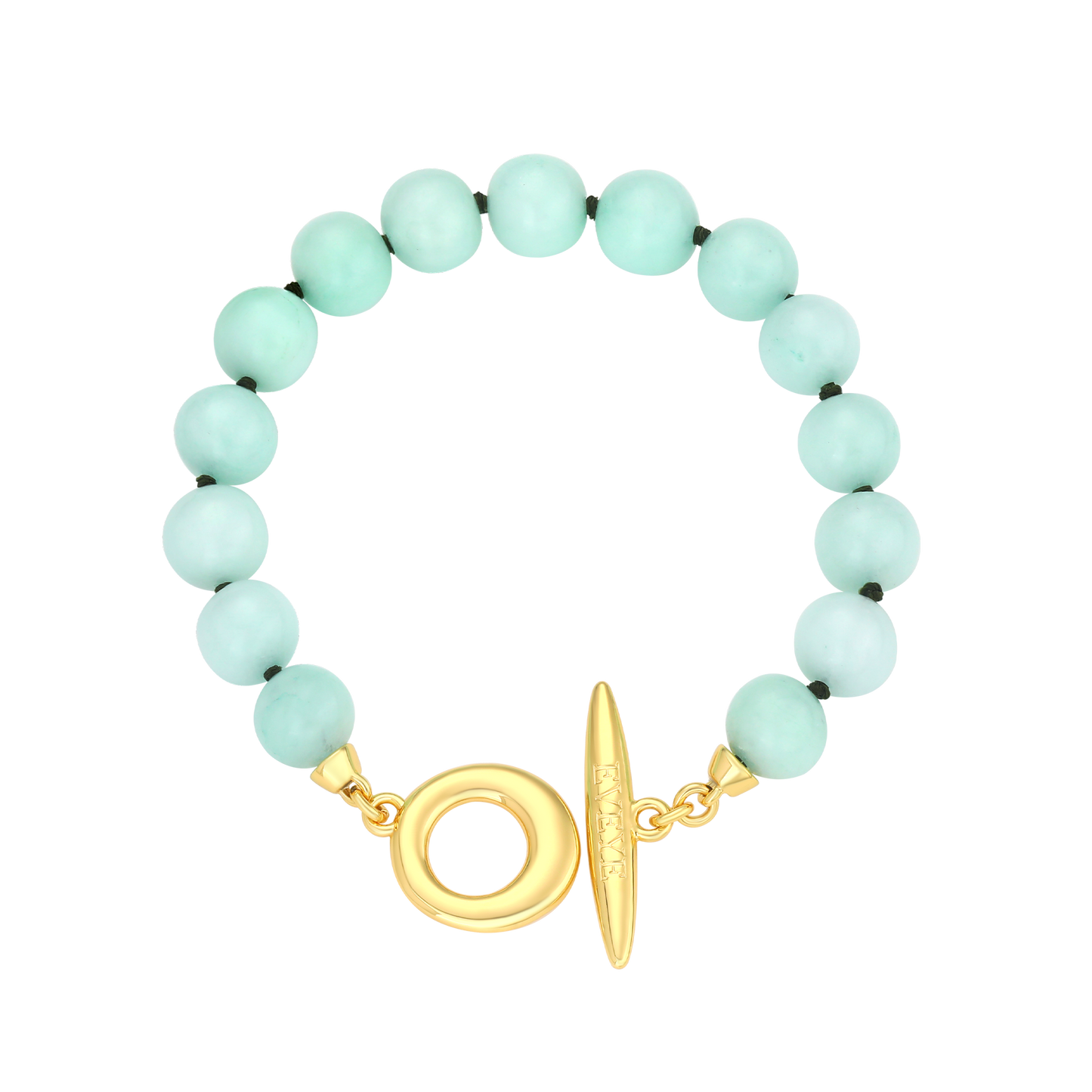 JADE BEAD TOGGLE BAR BRACELET